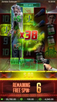 FREE SPINS เกม zombie outbreak