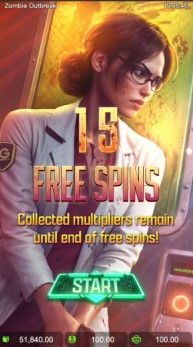 FREE SPINS เกม zombie outbreak