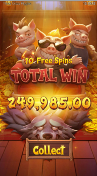 ฟรีสปิน Three Crazy Piggies 4