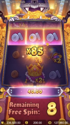 ฟีเจอร์ฟรีสปิน Mr. Treasure's Fortune
