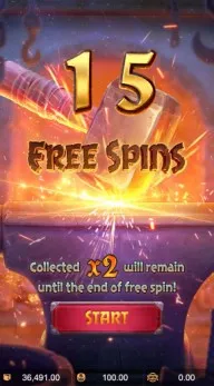 ฟรีสปิน Forge of Wealth