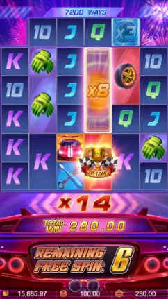Speed Winner FREE SPINS FEATURE