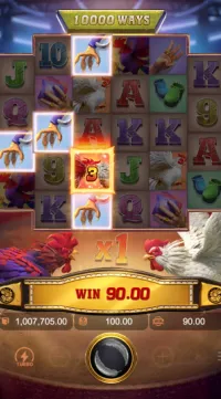 สัญลักษณ์ตัวคูณ Multiplier ของ Rooster Rumble